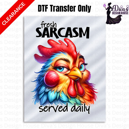 Fresh Sarcasm Served Daily CLEARANCE — DTF Transfer
